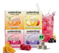 waterdrop® Set Superventas - 48 Cubos - Agua con Sabor y Vitaminas