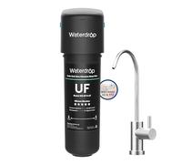 Waterdrop Under Sink Water Filter System, 10UB-UF, 0.01 Micron Ultra Filtration Under Drinking Water Meter, with Dedicated Stainless Steel Faucet, 30,000 Liters