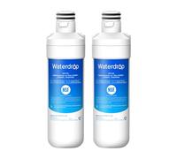 Waterdrop WD-F46 Filtro de agua para frigorífico, compatible con LG® LT1000P®, ADQ74793501, ADQ74793502, 46-9980, 9980; apto para modelos como LFXC24796S, LSFXC2496D; con certificación NSF; 2 unidad