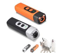 Wateresty Anti Bark,Wateresty Dog Bark Deterrent Device,with Led Flashlight,Double Lights Flashing,50ft Range Professional Dogs Training Tool,Correct Dog'S Bad Behavior (Orange+Black)
