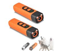 Wateresty Anti Bark,Wateresty Dog Bark Deterrent Device,with Led Flashlight,Double Lights Flashing,50ft Range Professional Dogs Training Tool,Correct Dog'S Bad Behavior (Orange #2)