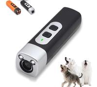Wateresty Dog Bark Deterrent Device, Double Led Lights Flashing / 3-Speed Frequency Conversion/Type-C Charging, Effectively Stop Bad Behaviors of Dogs (Gray)