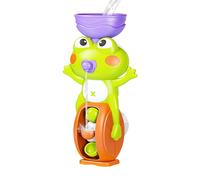 Waterfall Bathtub Toy, Frog Water Play, Sensory Stimulation Strong Suction ABS Material Portable Colorful Lightweight, Pool Water Toys for Kids Home Shower, 4.13x3.35x7.48Inches, Blue, Green, Pink