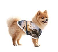 Waterfall Beside the Tropical Swimming Pool - Camiseta de malla para perro, ligera y transpirable, de secado rápido, elástica, para perros pequeños