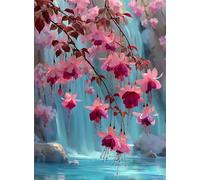 Waterfalls 120 Piece Jigsaw Puzzles for Adults, Colourful, Challenging & Brainteasing Adult Puzzles 120 Pieces Flowers, Fun jigsaws for The Whole Family 10x8 Inch