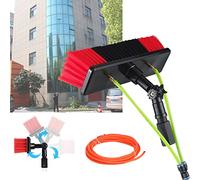 WaterFed - Limpiador de paneles solares polecopic para limpieza de ventanas con cepillo y escobilla de goma para un mantenimiento fotovoltaico eficiente