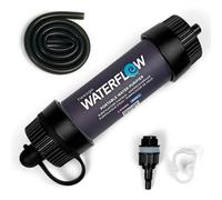 WaterFlow - Sistema de Filtración de Agua Elimina el 99,999999% de las Bacterias para Campamentos y Caminatas - Filtro de Purificación Portátil Compacto y Ligero (8000 litros con carbón activado)