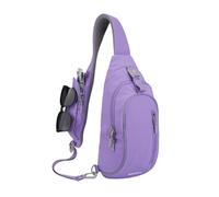 WATERFLY Brusttasche Schultertasche Umhängetasche Herren Klein Männerhandtasche Sling Bag Damen Tasche Messenger Crossbody Bag Crossbag für Outdoor-Sporttarten Reise Radfahren Wandern, morado, M