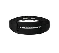 Waterfly Cinturon Running Hombre Mujer: Riñonera Running Deportiva 4 Bolsillos Cinturón de Correr Porta Movil Transpirable Runner Belt para Viajar, Trotar, Al Aire Libre Negro