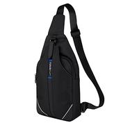 Waterfly Mochila Cruzada Mochila Bandolera Pecho Bolso de Hombro Pequeño para Ciclismo Deportivo Viaje Hombre y Mujer
