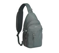 Waterfly Mochila cruzada: múltiples bolsillos, mochila ligera con RFID antirrobo para hombres y mujeres, mochila para viajes, senderismo, ciclismo, camping, deportes al aire libre, gris, Formal