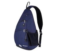 Waterfly Mochila Cruzada Pecho Mochila Bandolera Casual para Ciclismo Senderismo Hombre y Mujer (Azul)