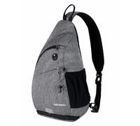 Waterfly Mochila Cruzada Pecho Mochila Bandolera Casual para Ciclismo Senderismo Hombre y Mujer (Gris)