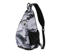 Waterfly Mochila Cruzada Pecho Mochila Bandolera Casual para Ciclismo Senderismo Hombre y Mujer (Gris - camuflaje)