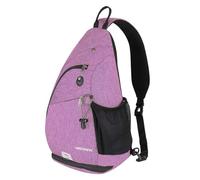Waterfly Mochila Cruzada Pecho Mochila Bandolera Casual para Ciclismo Senderismo Hombre y Mujer (Púrpura)