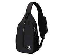 Waterfly Mochila Cruzada Pecho Mochila Bandolera para Ciclismo Senderismo Casual Hombre y Mujer