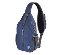 Waterfly Mochila Cruzada Pecho Mochila Bandolera para Ciclismo Senderismo Casual Hombre y Mujer