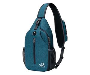 Waterfly Mochila Cruzada Pecho Mochila Bandolera para Ciclismo Senderismo Casual Hombre y Mujer