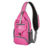 Waterfly Mochila Cruzada Plegable Pequeña Bolso de Hombro, Bolsa de Pecho para Senderismo Viajes Hombres y Mujeres