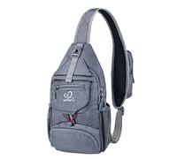 Waterfly Mochila Cruzada Plegable Pequeña Bolso de Hombro, Bolsa de Pecho para Senderismo Viajes Hombres y Mujeres