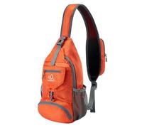 WATERFLY - Mochila pequeña empacable tipo bandolera con correa para el hombro y el pecho, para senderismo y viajes