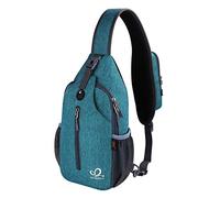 Waterfly - Pequeña mochila de senderismo con correa cruzada: mochila bandolera para el pecho, mochila de día para hombres y mujeres con correa para el hombro amigable para la piel