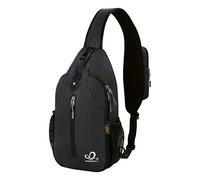 Waterfly - Pequeña mochila de senderismo con correa cruzada: mochila bandolera para el pecho, mochila de día para hombres y mujeres con correa para el hombro amigable para la piel