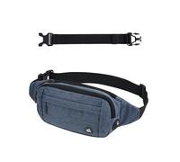 WATERFLY Riñonera para hombre y mujer: pequeña riñonera deportiva Bum Hip Bag hombres mujeres cintura Fanny Pack con correa de extensión para viajes, senderismo, entrenamiento de perros, al aire