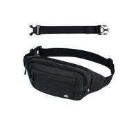 WATERFLY Riñonera para hombre y mujer: pequeña riñonera deportiva Bum Hip Bag hombres mujeres cintura Fanny Pack con correa de extensión para viajes, senderismo, entrenamiento de perros al aire libre,
