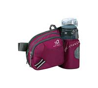 Waterfly Riñonera Running Deportiva Hombre Mujer con Soporte para Botellas Bolsa de Cintura para Correr Senderismo (Rosado)