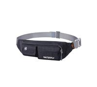 Waterfly Riñonera Running Impermeable Hombre y Mujer para Deportiva Ciclismo Senderismo Negro