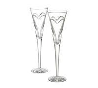 Waterford Wishes Love and Romance Flautas, juego de 2