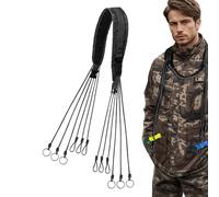 Waterfowl Duck Call Lanyard, 12 anillos Hunting Carrier Strap, Multi-Use Accessories for Turkey, Mallard, Squirrel, Geese, and Bird, Comfortable Hunting Gear for Outdoors, Waterfowl Enthusiasts