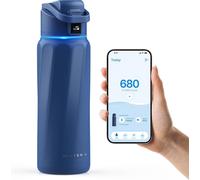 WaterH Boost Botella de Agua Inteligente 946ml Magnetite Blue - B003MB