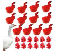 Watering Cups Chicken - 5x Kit de agua automático para pollo, vasos de agua de pollo para aves de corral | Juego de alimentador portátil para aves de corral para pollo, pato, pájaros, pavos, 4.13*2.36