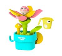 Watering Flower Bath Toy - Educational Suction Cup Shower Playset, Interactive Irrigation Game with Pouring Cup, Early Development Activity Set | Boys Girls Ages 1-3 Bathroom Pool Beach Trave