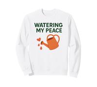 Watering My Peace Self, Care Mindfulness Motivational Garden Sudadera