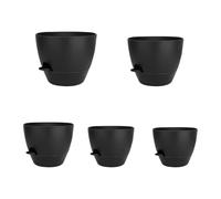 Watering Pots - Self Watering Planter, Flower Containers with Reservoir & Saucers, Tray and Water Storage, Suitable For Indoor and Outdoor Plants, Modern Decorative For Home Gardens