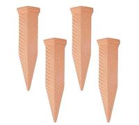 Watering Spikes, Spikedrippers, Auto Plant Waterer, 4 Pieces Terracotta Drip, Irrigation System, Soil Water Stakes for Houseplants, Gardening Grass, Greenhouse, Patios, Lawns