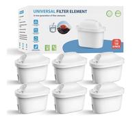 WaterJingYi Cartucho de Filtro de Agua, Recambio Para Brita® Maxtra Pro® Maxtr Plus All-In-1, Compatible Con Los Filtros De Jarra Brita® Marella® (6)