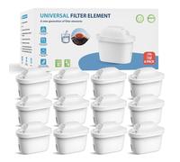 WaterJingYi Filtro de agua de Compatible Con Brita Maxtr 12 Pack | Recambio Para Brita® Maxtra Pro® Maxtr Plus All-In-1, reduce las impurezas