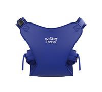 WaterLand Asiento portabebés innovador para agua y tierra, color azul, correa de pecho impermeable para niños pequeños con correas ajustables, asiento de transporte ligero para piscina y playa