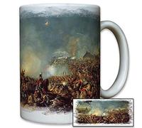 Waterloo 1815 Batalla liberación las Guerras Gemälde de Napoleon fracaso Prusia Francia Inglaterra Bélgica Rusia - Taza de café taza # 9577