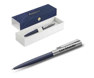Waterman Allure Deluxe Bolígrafo con grabado | Regalo para hombre y mujer | inspirado en la moda parisina | personalizado | grabado (azul, bolígrafo)