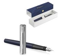 Waterman Allure Deluxe - Pluma estilográfica con grabado | Regalo para hombre y mujer | inspirado en la moda parisina | personalizable | grabado (azul pluma)