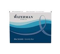 Waterman - Cartuchos de tinta de gran capacidad estándar, color negro, recibirás 1 paquete, contenido del paquete: 8 cartuchos