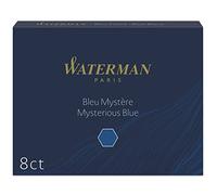 Waterman cartuchos de tinta para plumas estilográficas | largos | azul misterioso | paquete de 8