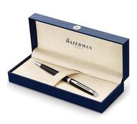 Waterman Hemisphere Ballpoint Pen, Matte Black Chrome Trim, Medium Point