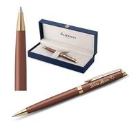 Waterman Hémisphère Bolígrafo con grabado | Regalo para hombre y mujer | inspirado en la moda parisina | personalizado | grabado | tinta azul (COPPER RED G.T.)