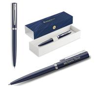 Waterman Impression - Bolígrafo con grabado, bolígrafo de lujo personalizado, elegante regalo para hombres y mujeres, tinta azul (Blue CT)